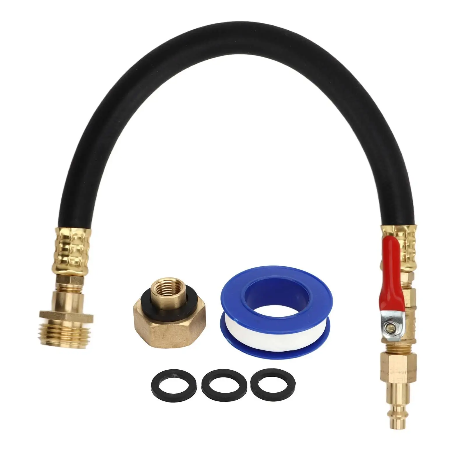 

Garden Hose Winterize Adapter Flexible Hose Faucet Blow Out Adapter for outdoor Piping