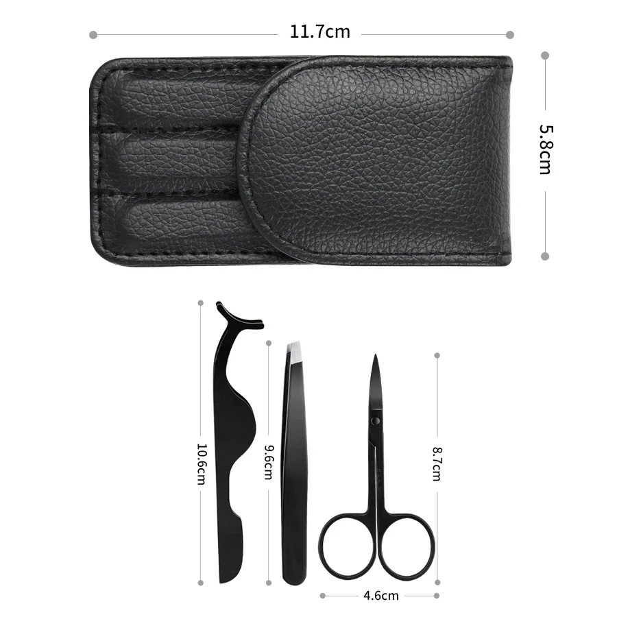 Pinzetten-Set, 3–4 Stück, Premium-Edelstahl-Augenbrauen-Pinzette mit scharfer Spitze für eingewachsene Körper- und Gesichtshaarentfernung – Detail 21