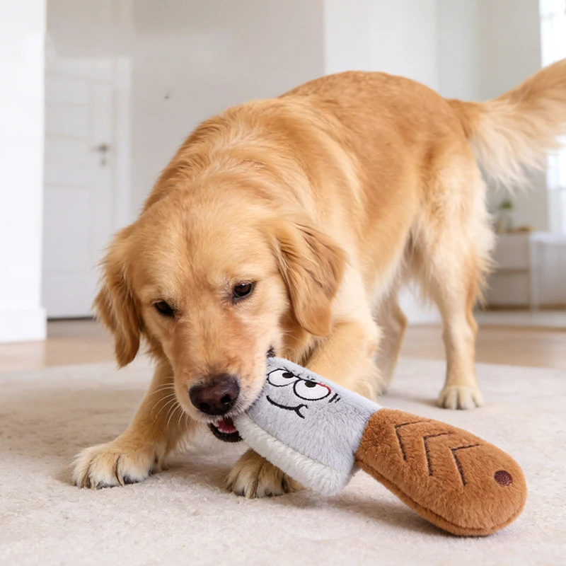 Jouets pour chiens en peluche interactifs Kejifa à expression faciale amusante et sonore, pour chiens de petite et moyenne taille – Offre spéciale
