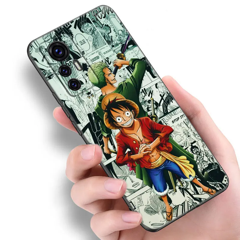 Anime Luffy Pirates King Phone Case For Xiaomi Mi 9 SE 8 10 10T 11 12 13 Lite 9T 11T 12S 12T 13T Pro 5G 11i 12X Black Cover