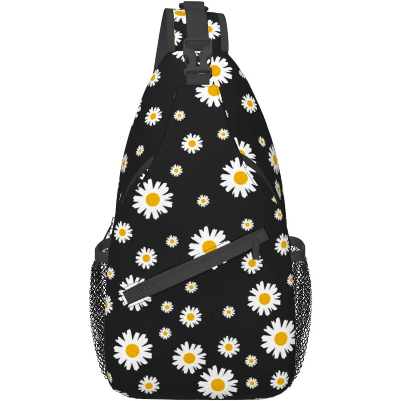 

Сумка-слинг Daisy Cute с цветочным принтом для женщин и мужчин, дорожный рюкзак для путешествий и походов, сумка через плечо, нагрудная сумка, повседневный рюкзак, спортивная сумка