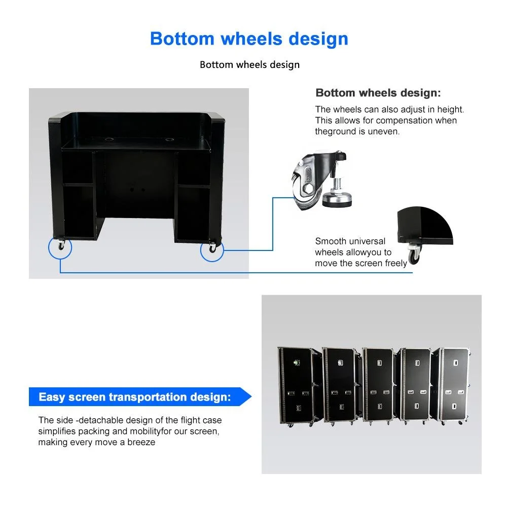 High Brightness 1000cd indoor Led Bar Display Vertical Dj Booth Led Screen Energy Saving Led Video Wall for Brand Promotion