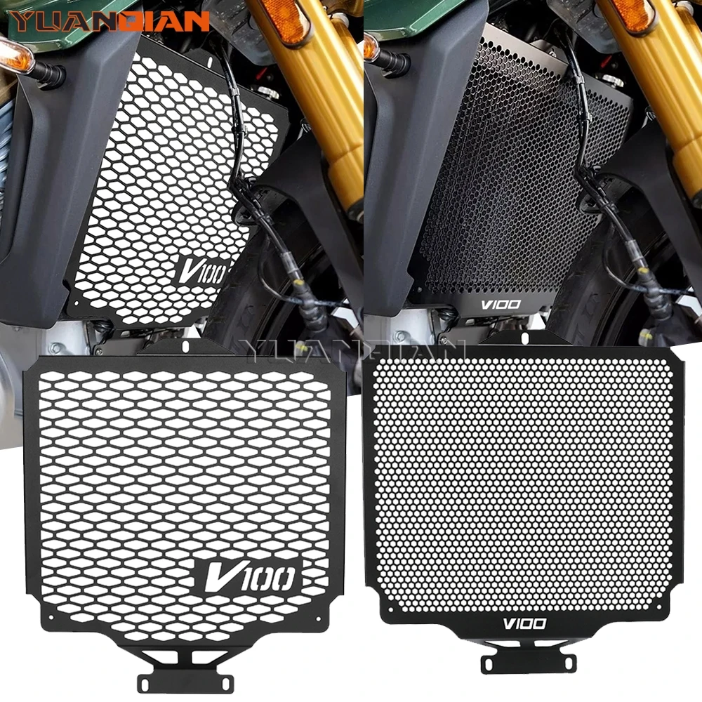 

For Moto Guzzi V100 Mandello / S 2022-2026 V100 Stelvio 1000 2024 2025 2026 Motorcycle Accessories Radiator Grille Cover Guard