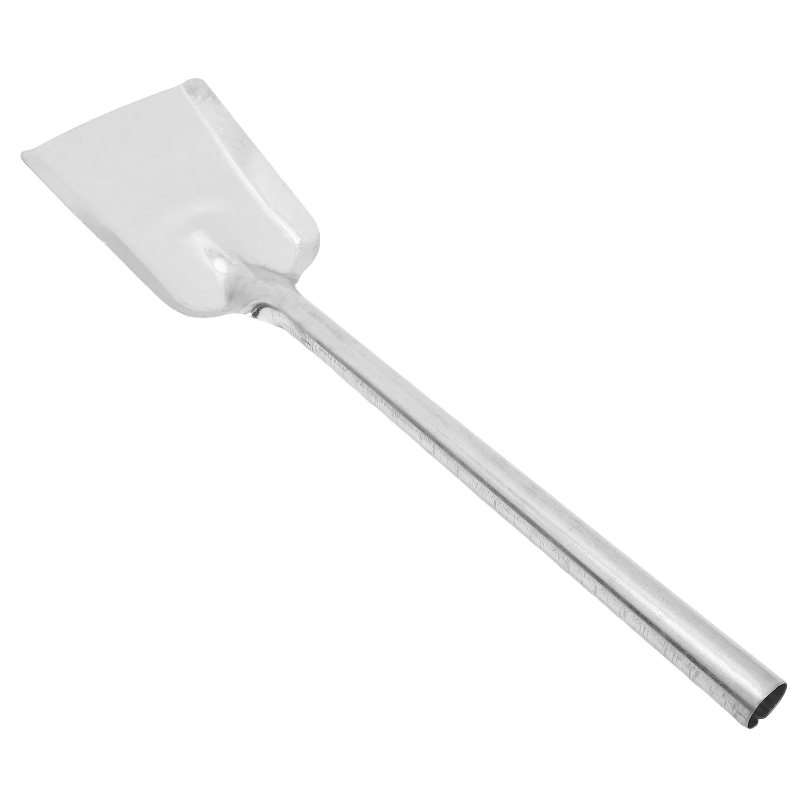 Pá de cinzas para lareira, colher de metal, alta resistência ao calor, aderência ergonômica para lareiras internas, grelhas a carvão, fogões a lenha