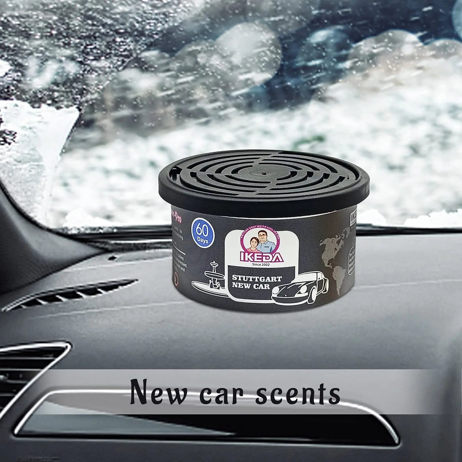 Car Air Fresheners:  Lemon Scent | Organic Cans | Odor Eliminator Essential | Long-Lasting | Strong Fragrance | For Home Closet