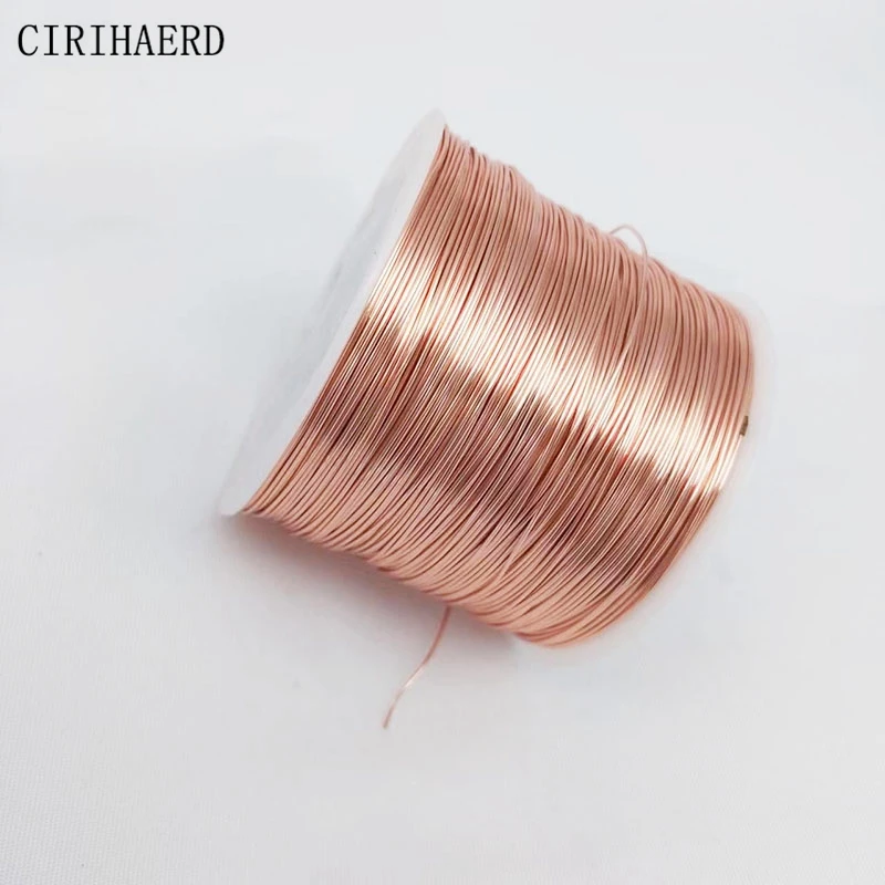 Großhandel Rose Gold/Silber Überzogene Kupfer Draht Für Schmuck Handwerk Materialien DIY Schmuck Machen Zubehör Liefert Perlen Draht