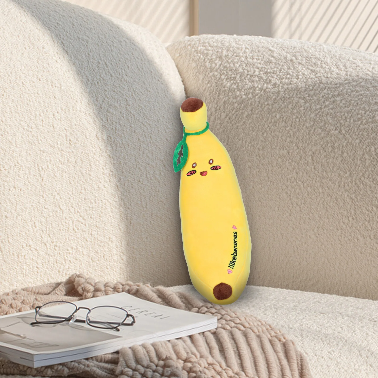1pcs Cute Banana Soft Cotton Throw Cushion Throw Pillow For Bed Decorative Fun Bench Pillow For Sofa Bed Bedroom Playroom