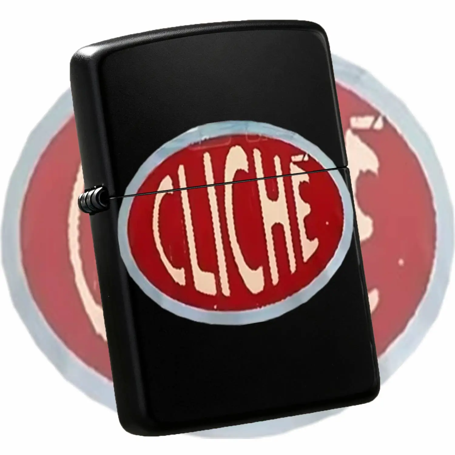 Vintage Fun Oval Cliche Print Lighter Portable All-Scenario Use For Home Office Camping Candle Incense Lighting Stylish Practical Accessory Exquisite Thoughtful Gift For Friends And Hobbyists Daily Carry Decorative Must A Humorous And Inter
