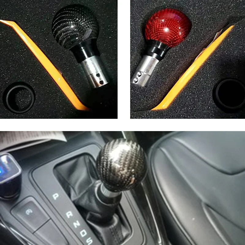 

Universal Car Manual Gear Shift Knob Head Stick Gear Shifter Carbon Fiber Fit For Honda Toyota Nissan Mitsubishi Ford Chevrolet