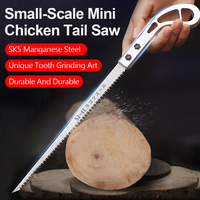 SK5 Detachable Chicken Tail Handle Saw Garden Pruning Tree Felling Cutting Woodworking Tool Shaped Hand Pulled Multifunction Saw