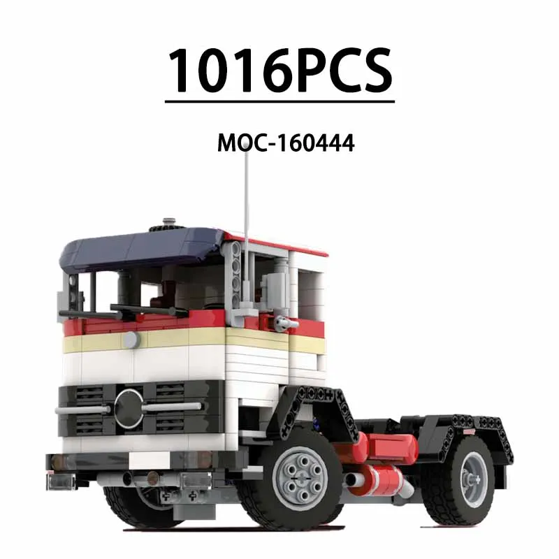 빌딩 블록 1624 트랙터 유닛 구성 박스 트럭 MOC- 160444   어린이를 위한 빌딩 블록 1016pcs 크리스마스 선물 조립