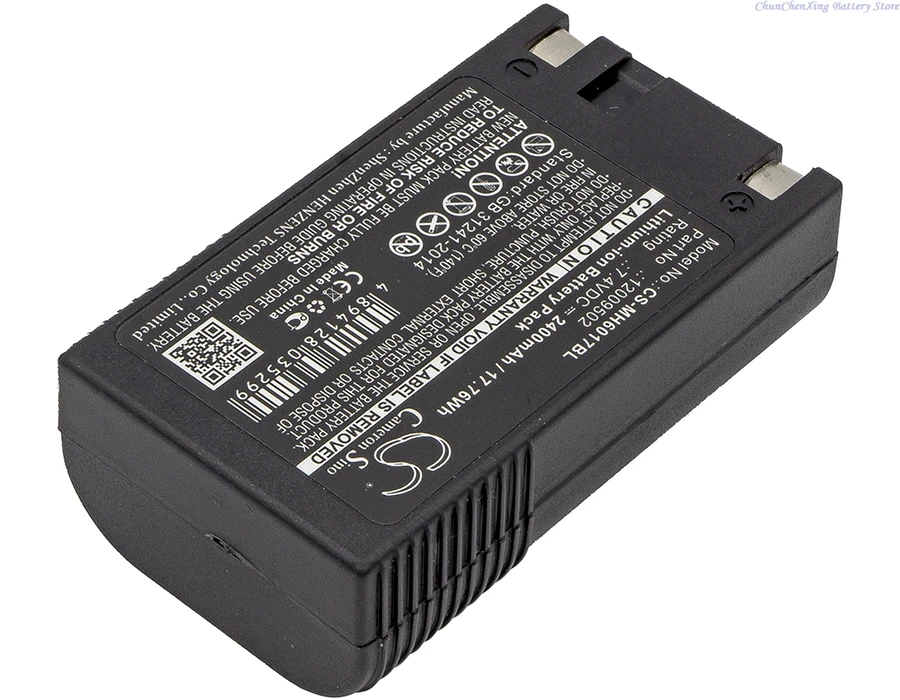 

7.4V 2400mAh/3400mAh Portable Printer Battery for Pathfinder/Monarch/Paxar 6032 6039 6057 6017 6037 9460, For Sierra Sport 9460