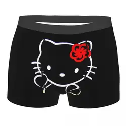 Hello Kitty Sanrio Boxer Shorts For Homme 3D Printed Cartoon Underwear Panties Briefs Soft Underpants