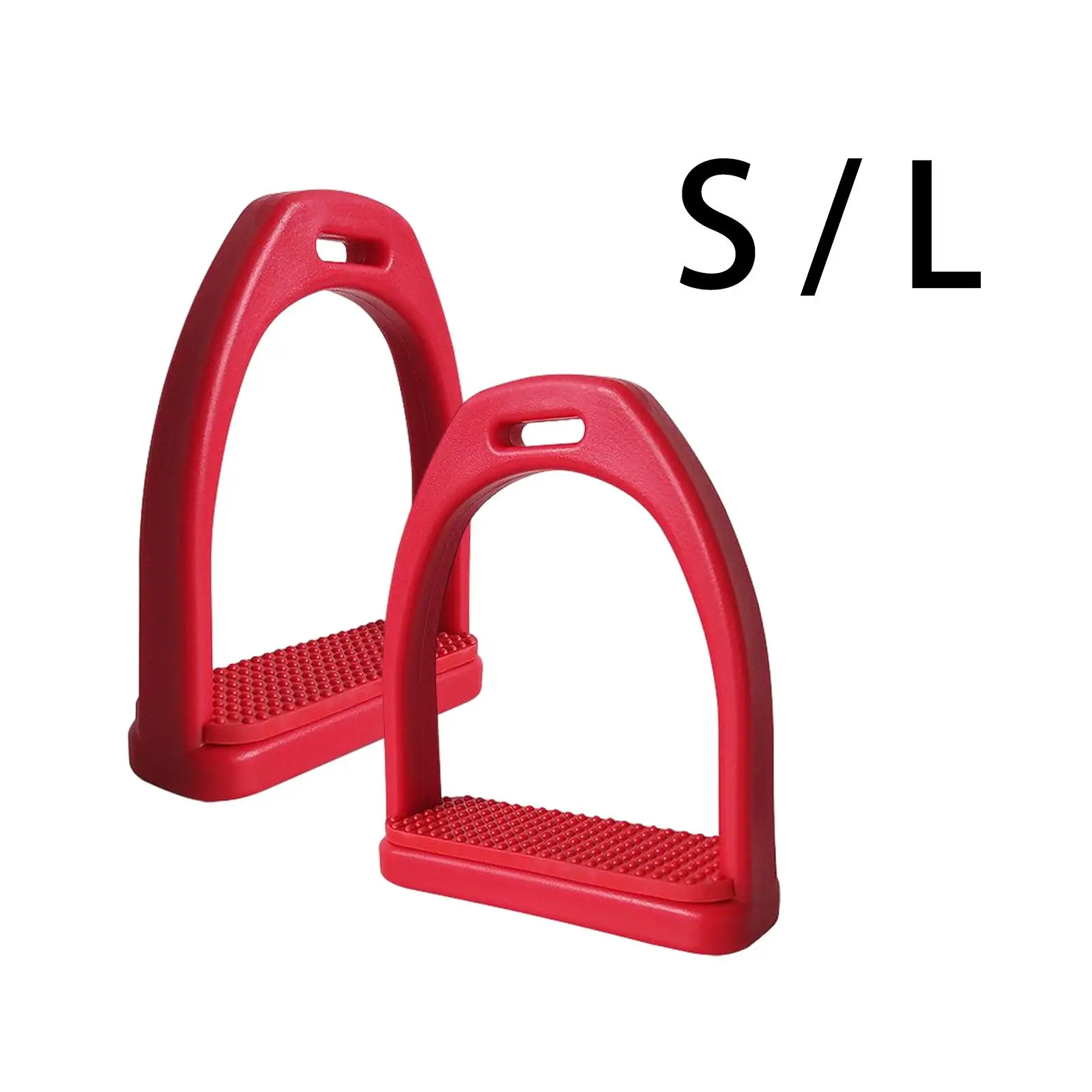 2Pcs Horse Riding Stirrups, High Strength Non Slip Rubber Pad, Equestrian Sports