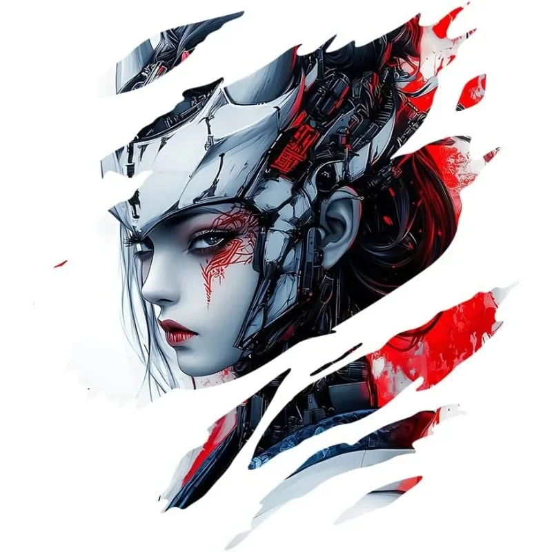 Demon Girl Anime Vinyl Decal 1PC Waterproof Sticker for Pickup Truck Motorcycle Luggage Car Laptop Decor