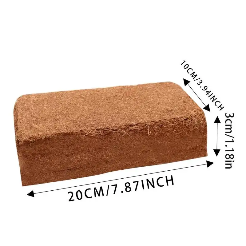 Organic Compressed Coco Coir Brick Coconut Peat Plant Grow Nutritious Soil Coconut Coir Compound Fertilizer Coconut Fiber Husk