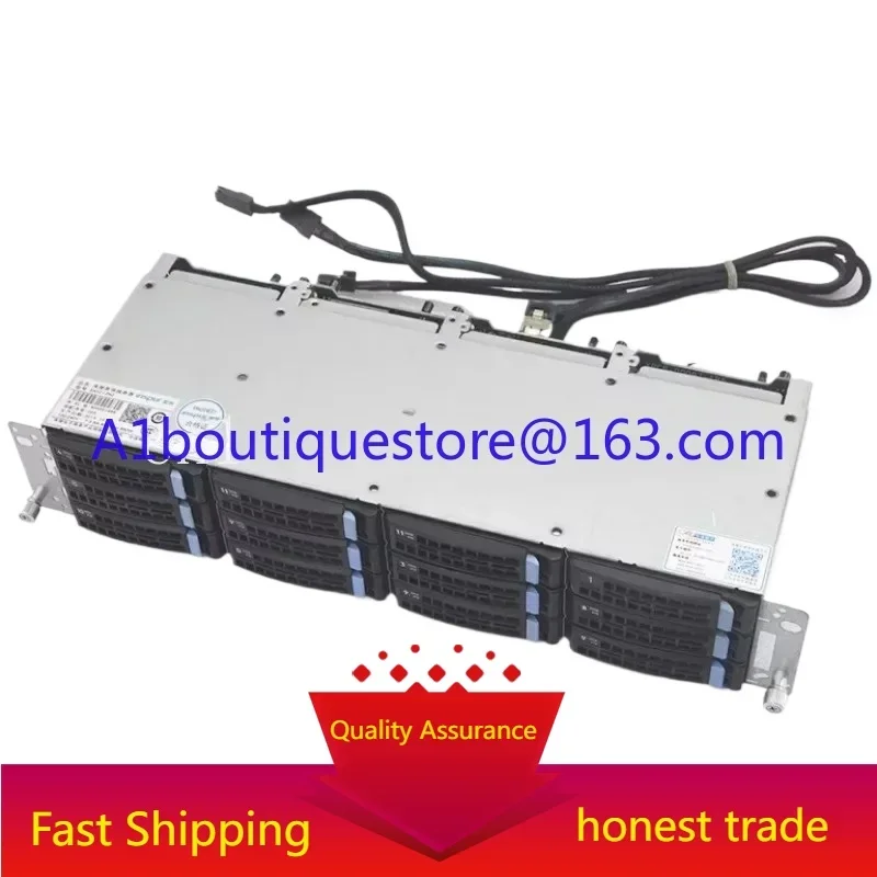 12-Disk 3.5-inch 6Gb hard disk cage 12Gb storage NAS black Qunhui CDN hot-swappable SAS series chassis