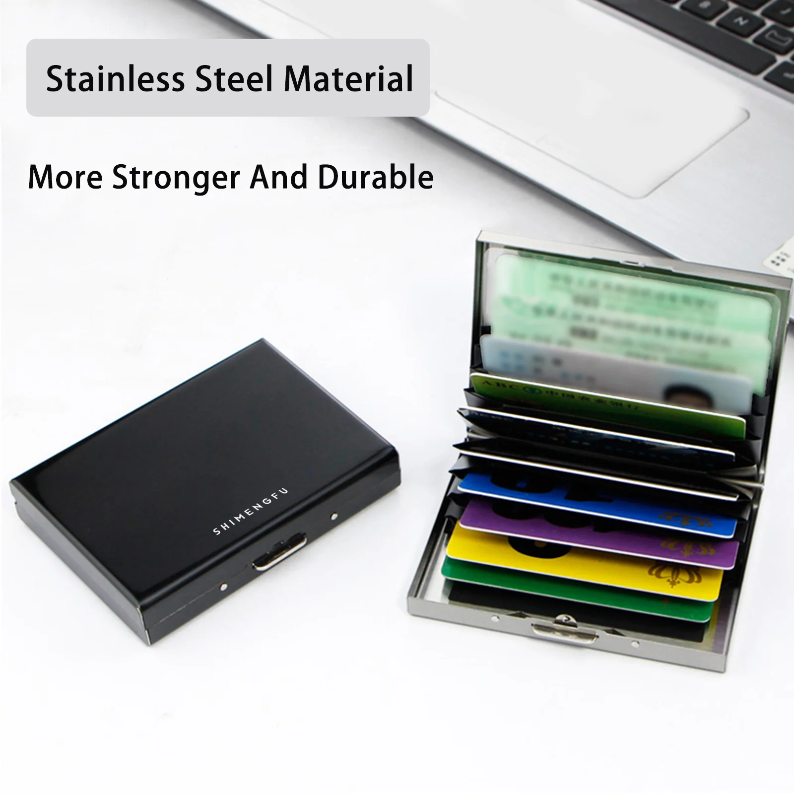 Stainless Steel Credit Card Holder Men Slim Anti Rfid Travel ID Cardholder Debit Card Box Women Wallet Metal Case Porte Carte