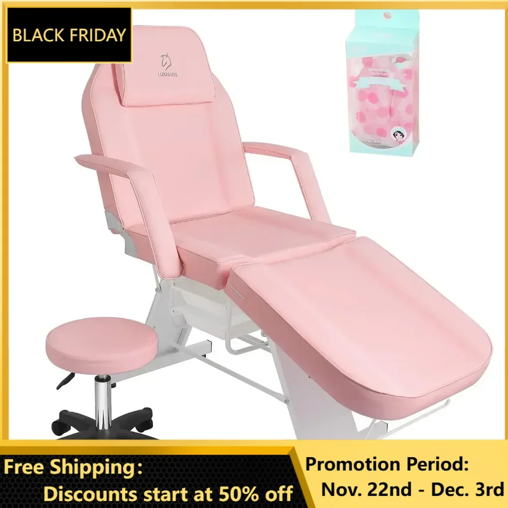 

Pedicure Chairs, Tattoo Chair Massage Bed Salon Bed with Hydraulic Stool for Professional Massage Facial Beauty Pedicure Chair