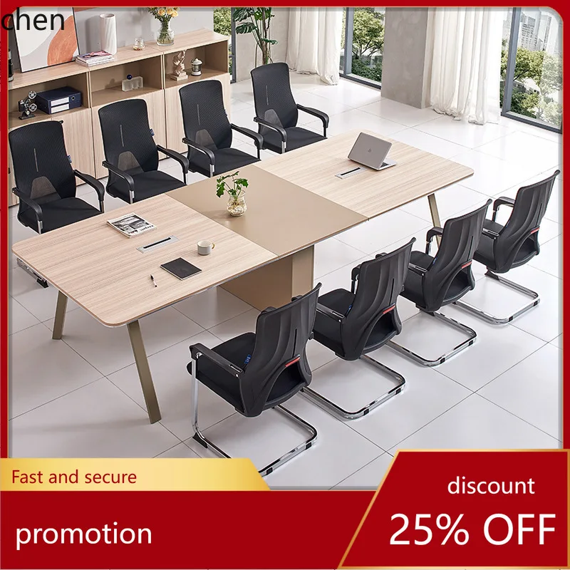 HXL Office Conference Long Table Reception Negotiation Table and Chair Set