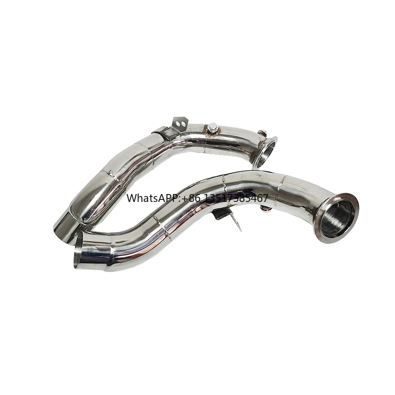 Per BMW M5 e M6 F10 F12 F13 M5 M6 Downpipes Catless Decat 3.15"