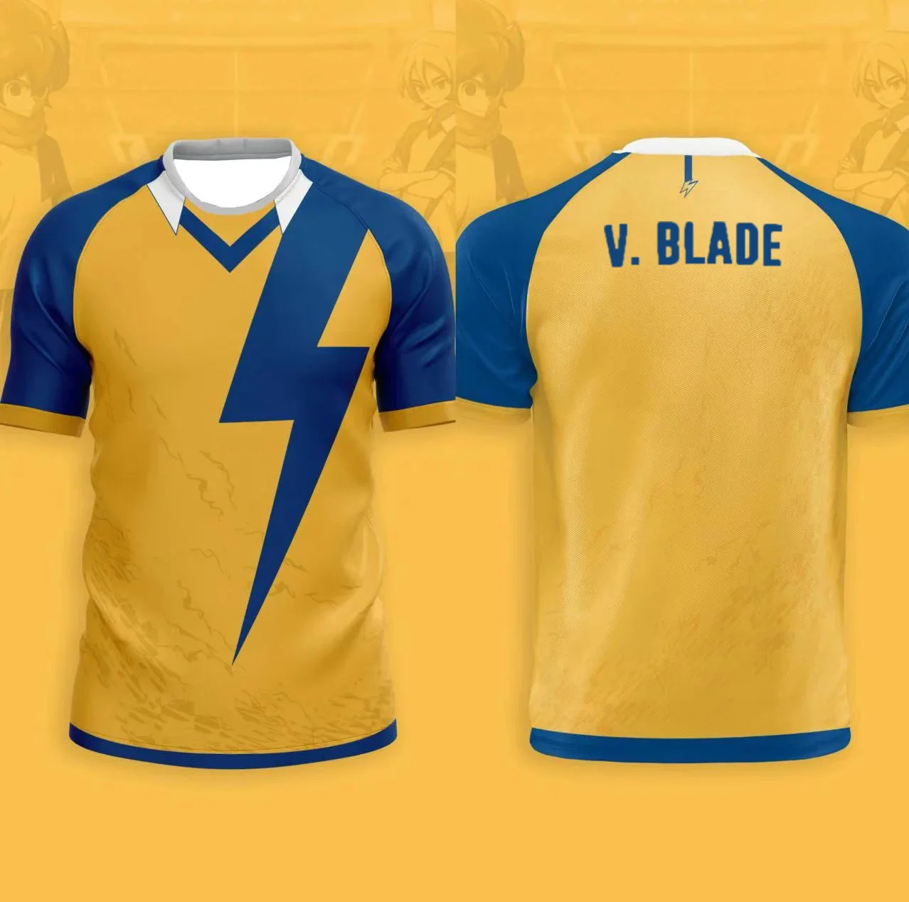 V.blade أنيمي تيز Inazuma أحد عشر جيرسي 2025 جديد الرجال ثلاثية الأبعاد كايو طباعة كرة القدم تي شيرت الصيف النساء الرياضة تيز Y2k كرة القدم القمم