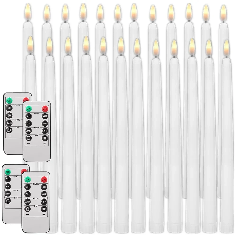 Packung mit 12/24 Stück flammenlosen, flackernden LED-Kerzen mit Fernbedienung, batteriebetriebene Teelichter, Heim-/Hochzeitsdekoration, Kerzenständer