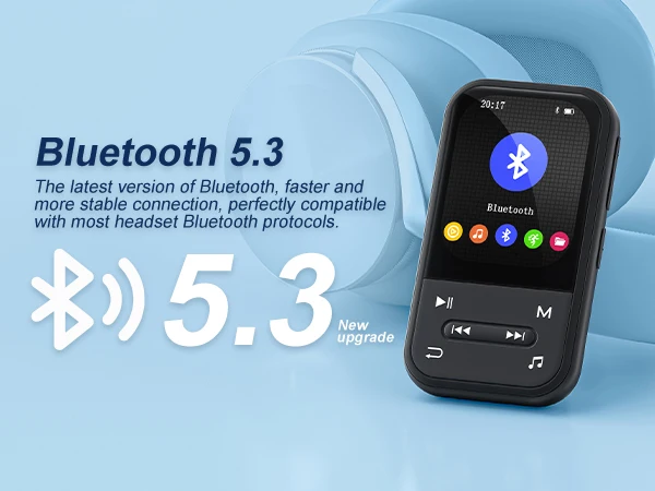 64 GB Clip-on-Bluetooth-5.3-MP3-Player, tragbarer Hi-Fi-Sport-Digital-Musikplayer mit FM-Radio und Aufnahmefunktion, für Laufen und Kinder – Detail 2