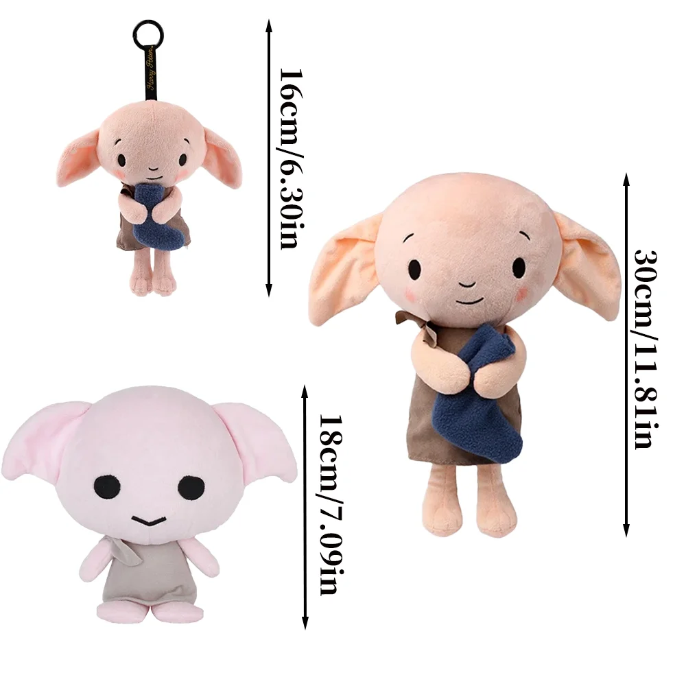 Original 16/18/30cm Harry Potter Plush Doll Toys Cute Dobby The Elf Cartoon Soft Stuffed Plush Collectible Dolls Gifts for Fans view 6