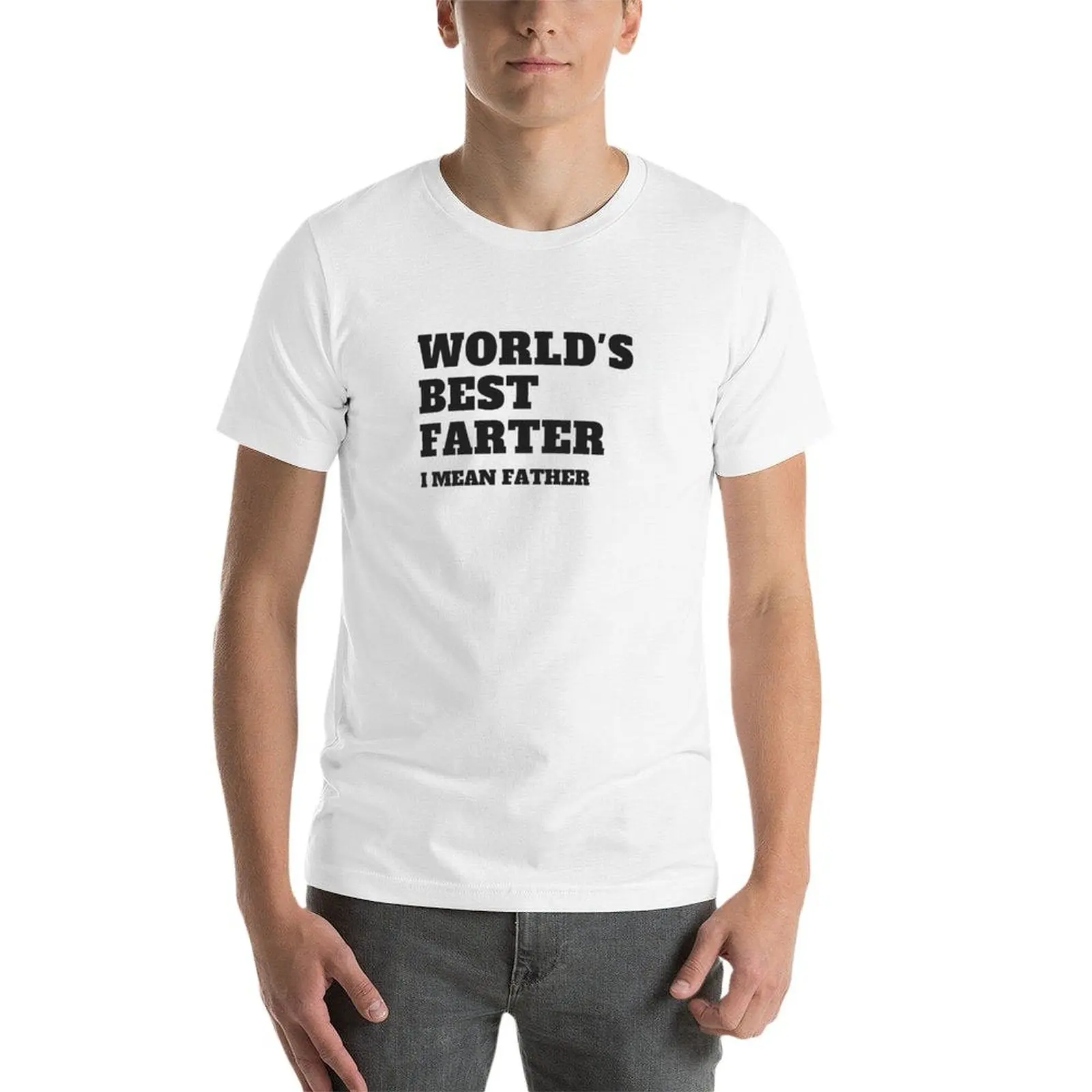 World's Best Farter I mean Father T-Shirt Funny t-shirt for a boy cotton man t-shirts mens funny t shirts