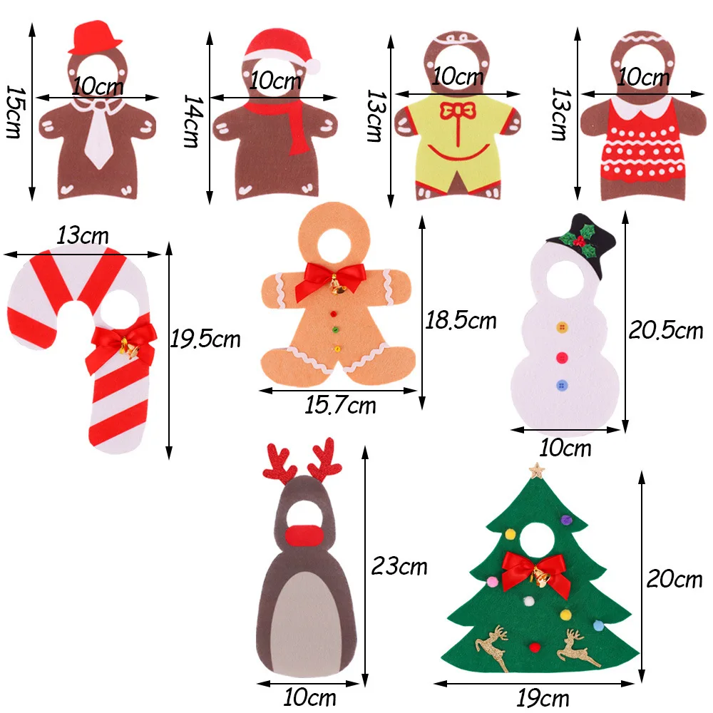 Christmas Elf Doll Accessories Clothes Gingerbread Man Snowman Spirit Christmas Outfit for Ef