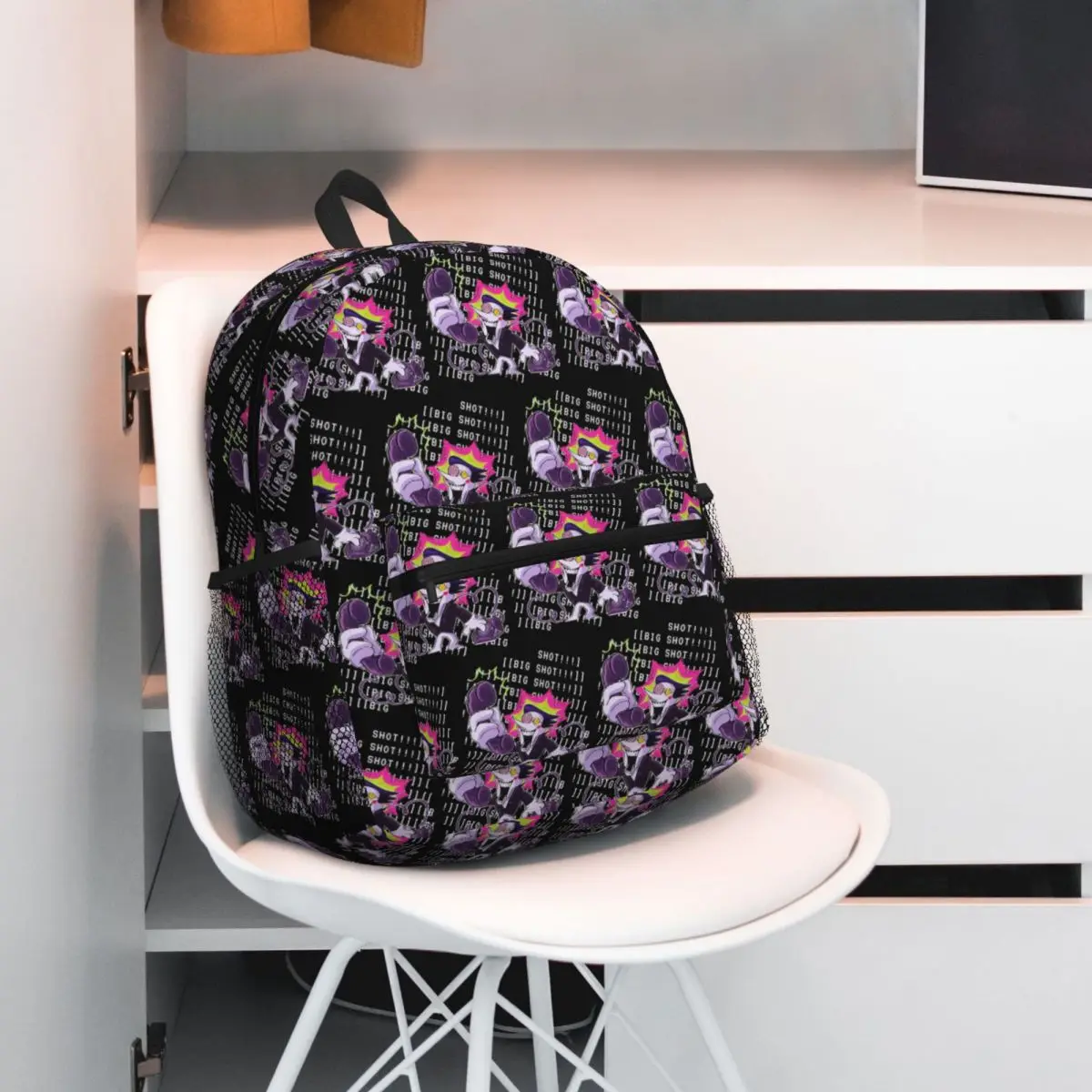 Deltarune Spamton Merch Ralsei Floral Backpack Daypack Large Capacity Kids BookBag School Bag Shoulder Bags for Men Women