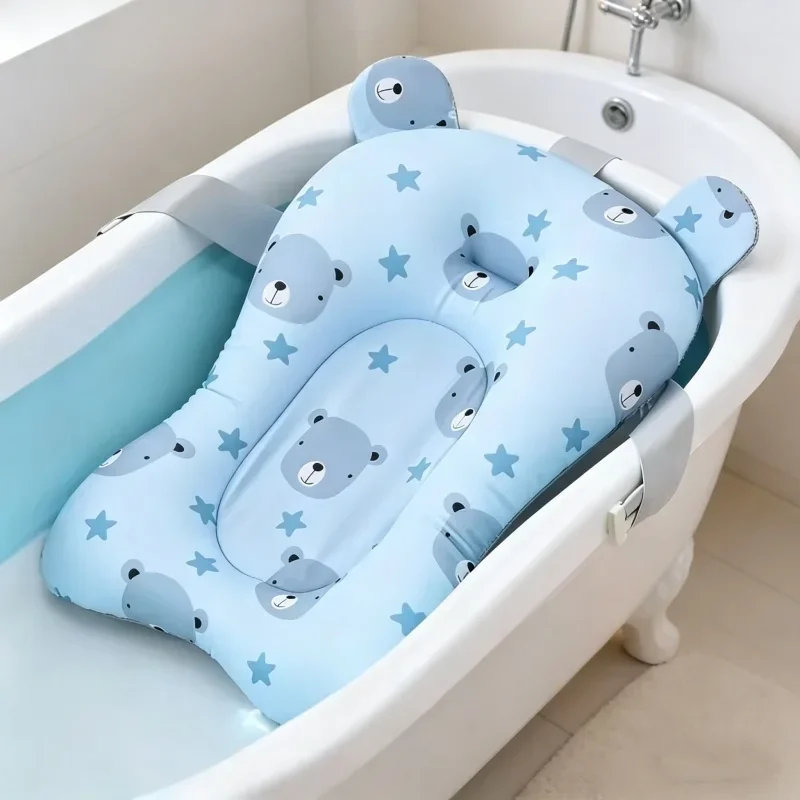 

Регулируемый складной плавающий матрас-подушка для ванной, сиденье-подушка для купания младенцев, безопасная водонепроницаемая подушка для душа для новорожденных