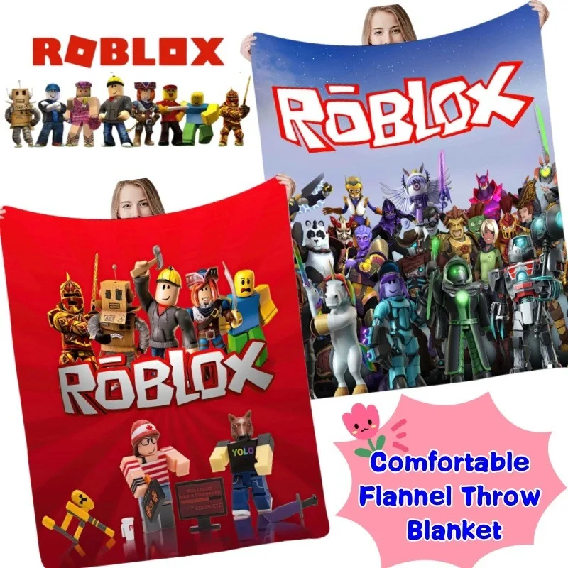 

ROBLOX, дорожное теплое и удобное одеяло для творческой личности, одеяло с рисунком для гостиной, дивана, обеденного перерыва, подарок на день рождения