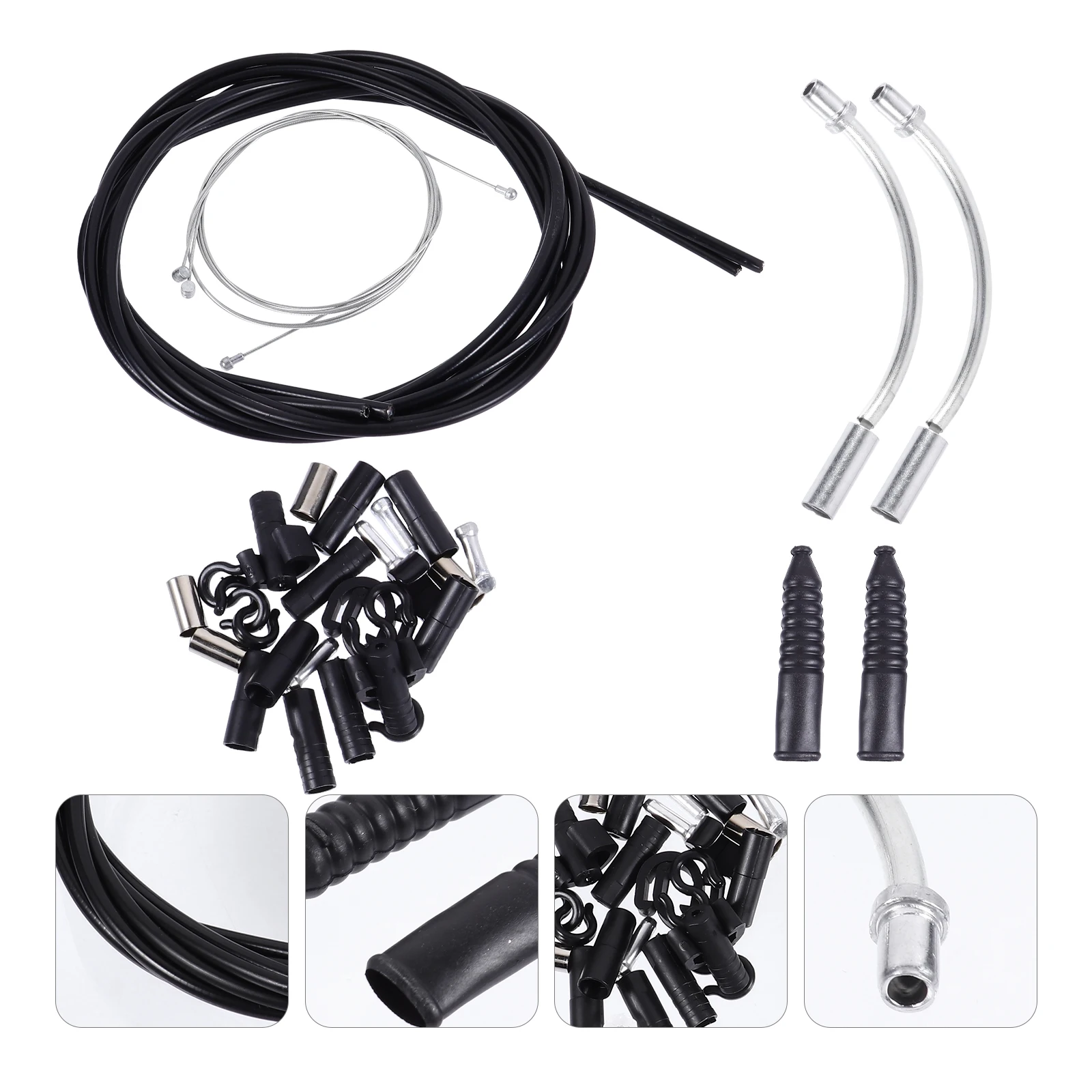 

1 set Brake Cable Housing Kit Steel Plastic Cable for Bike Braking Transmission Line Pipe