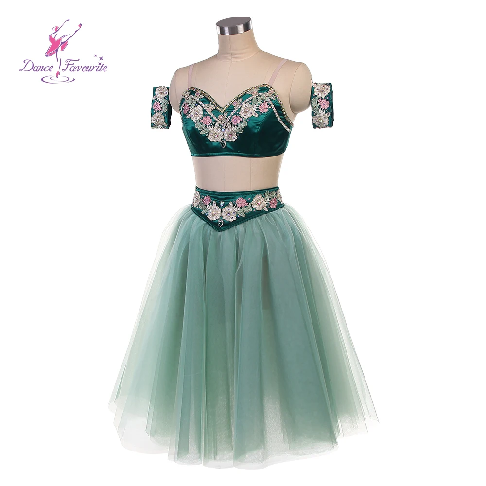 B26624 Green Professional Ballet Tutu Dance Costume Dance Tutu