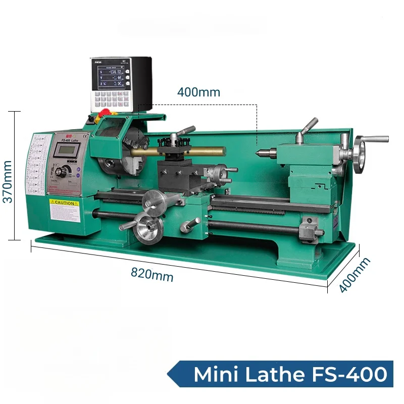 1000W 2024 new model Fusai FS400 Mini Metal Lathe machine Manual Bench  lathe machine