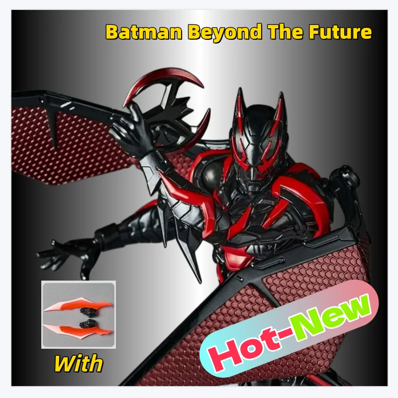 New Hot Kaiyodo Revoltech Yamaguchi Batman Beyond The Future Anime Action Figure Figurine Ko with A Bonus Item Model Statue Toys