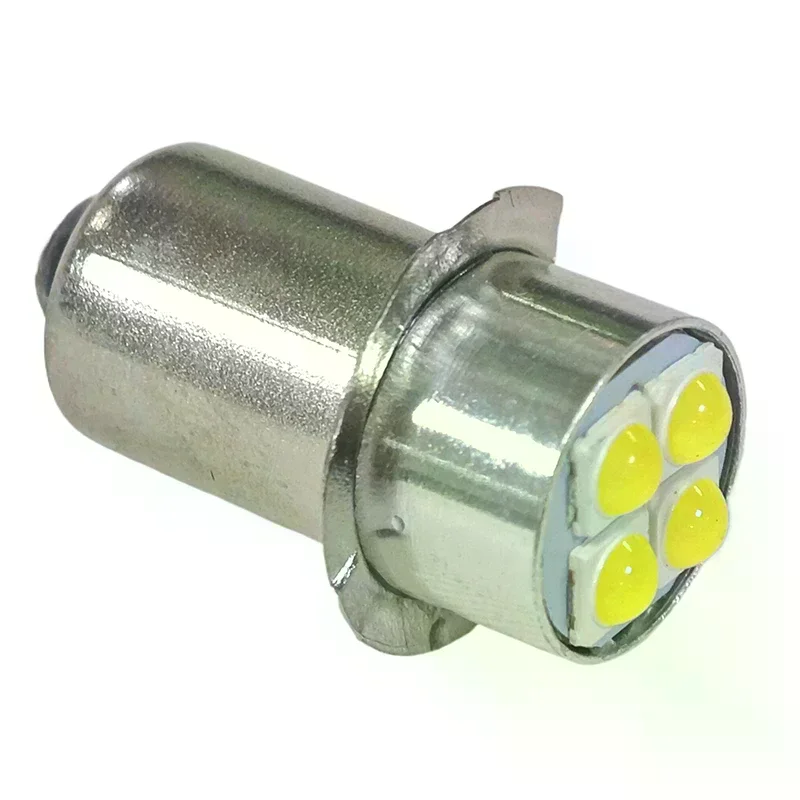 P13.5s High Brightness LED Bulb Indicator Lamp 10-60V 4W White, Miniature Light Replace For Torch Flashlight Bicycle Work Lamp