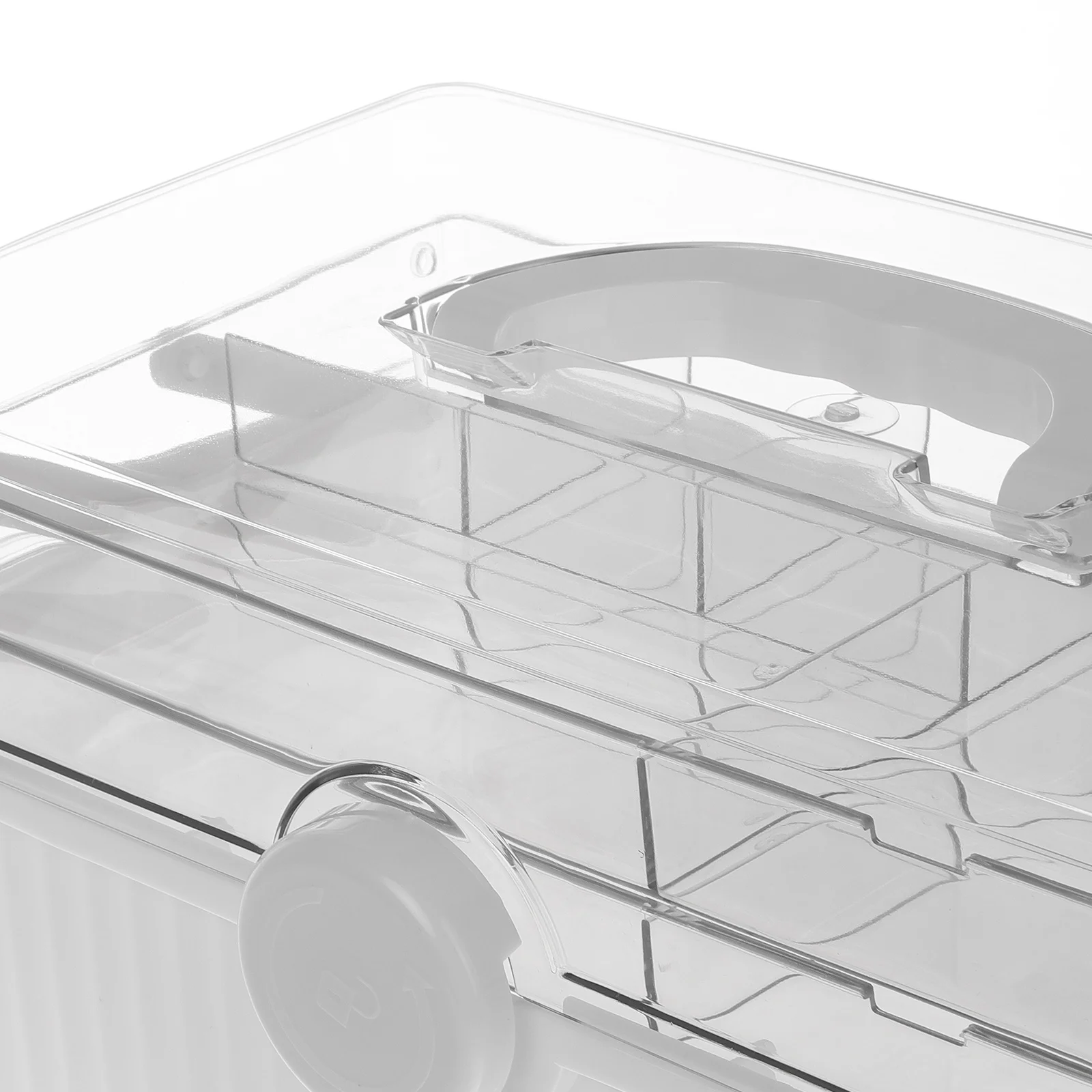 صندوق تخزين طبي بمقبض محمول، صندوق طبي ذو سعة كبيرة، منظم تخزين الأدوية المكتبية للسفر المنزلي #5