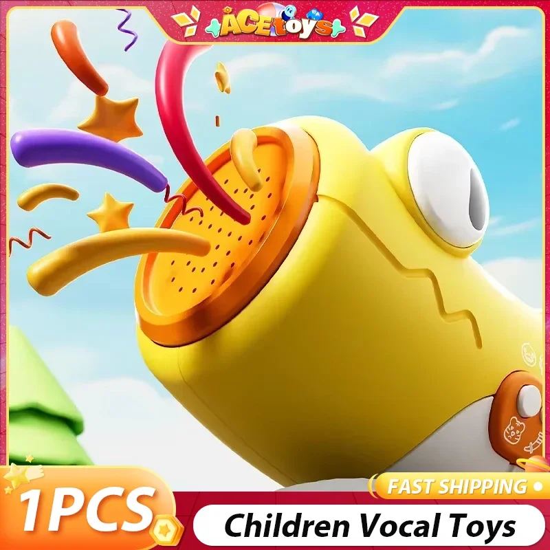 Brinquedos educativos para crianças, chifre fofo, seguro, divertido e agradável, cavidade da boca do bebê, treinamento muscular, brinquedo vocal suave