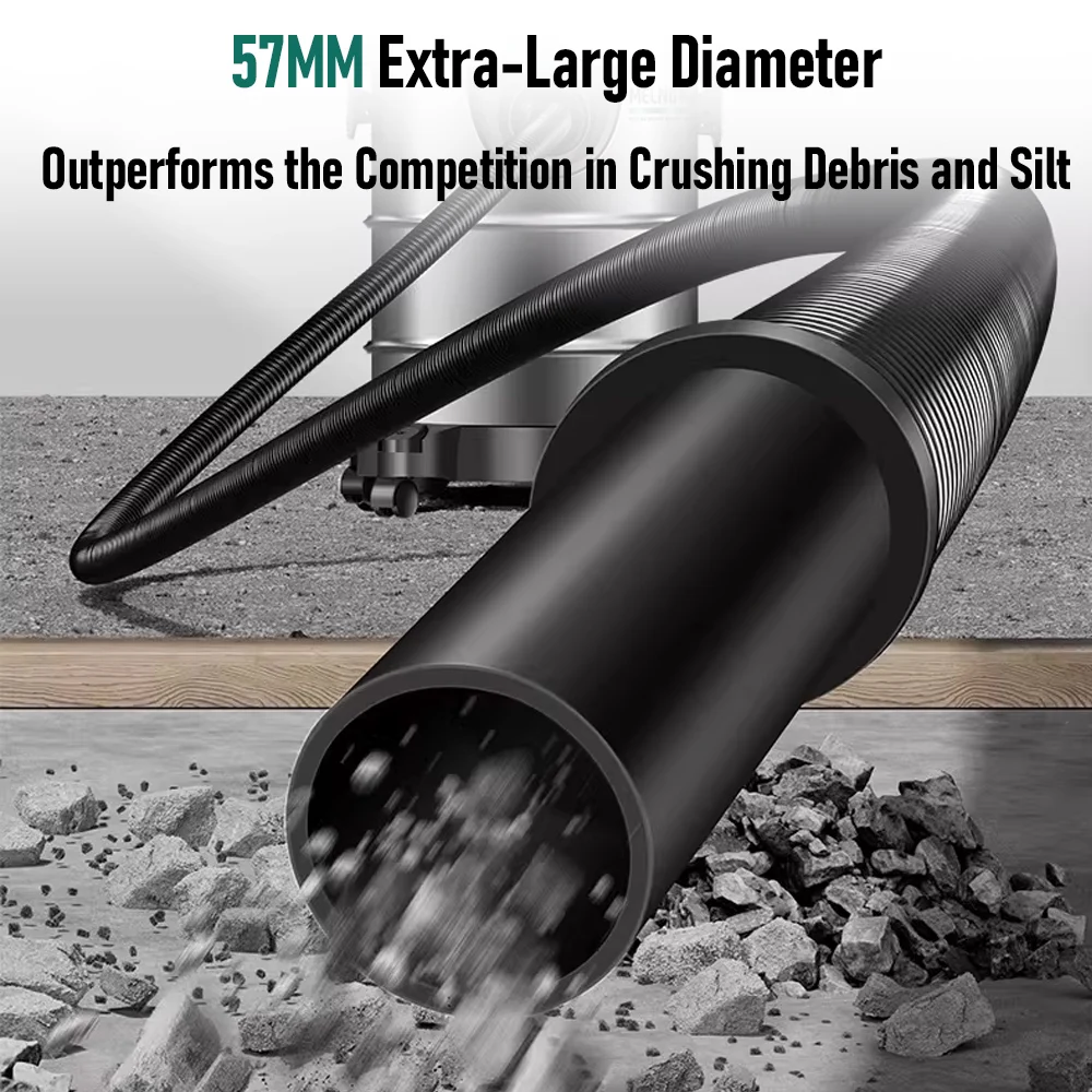 Tungfull Stainless Steel Barrel Vacuum Cleaner 35L/38L/48L Wet Dry Multi-functional Vacuum for Debris and Dust