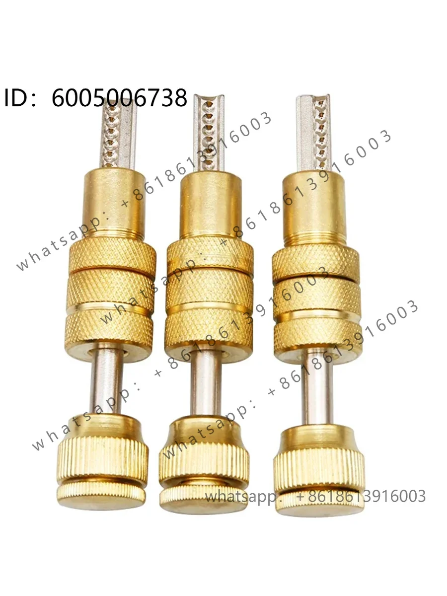 GOSO Original Two‑Row Semi‑Circle Keyway 11‑Pin Dimple A‑B KABA Spring‑Loaded Bump Lock Locksmith Tool Kit
