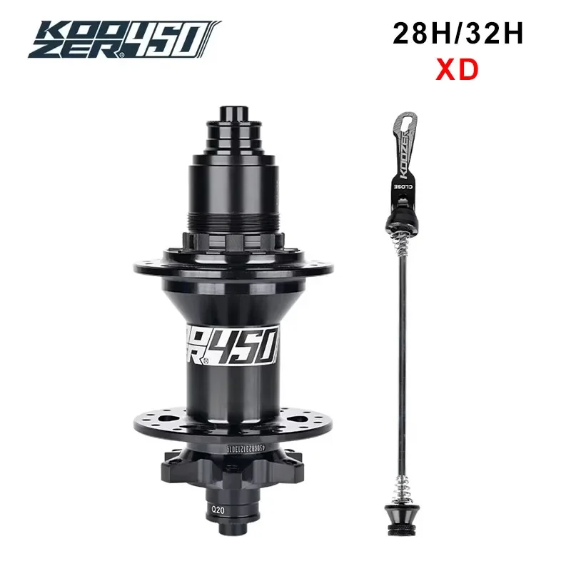 Koozer 450 28H 32 Hole rear 120HD XD XX Eagle 11 12s Speed Cr-Mo Steel Axle 5x135 QR 12x142mm THRU Bike Parts MTB Bicycle Hub