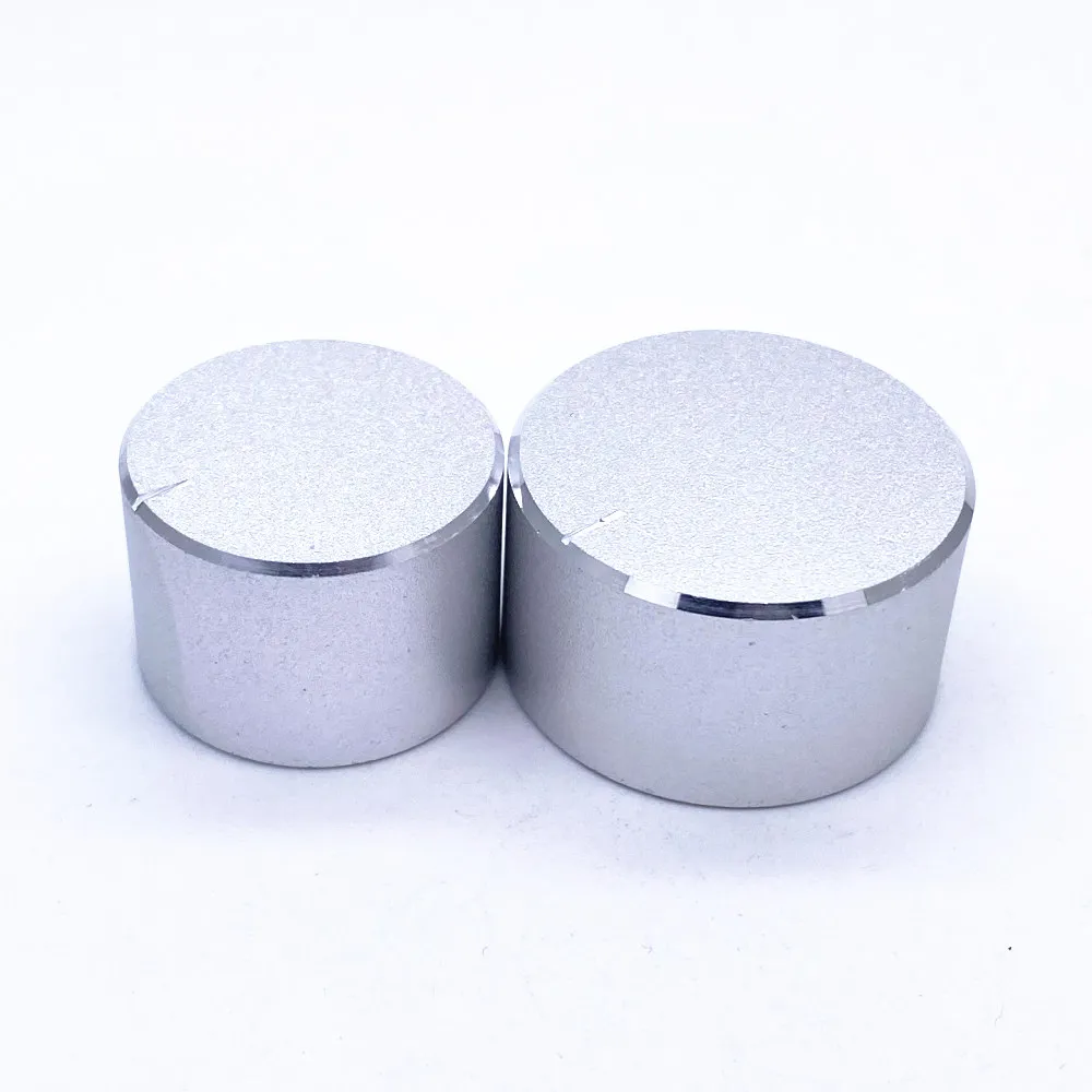 1 stücke Aluminium Legierung Potentiometer Knopf Kappe Encoder Volumen Control Audio Knob für 6mm Gerändelt Welle Knopf