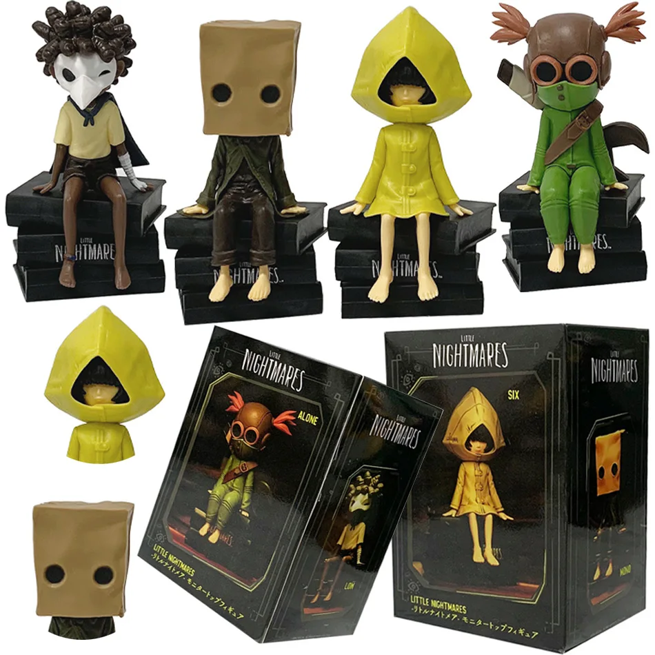 Heißes Spiel GK Little Nightmares 2 Anime-Figur Six Figure Mono Actionfigur Anime-Spiel PVC-Actionfigur Sammlermodell Puppe