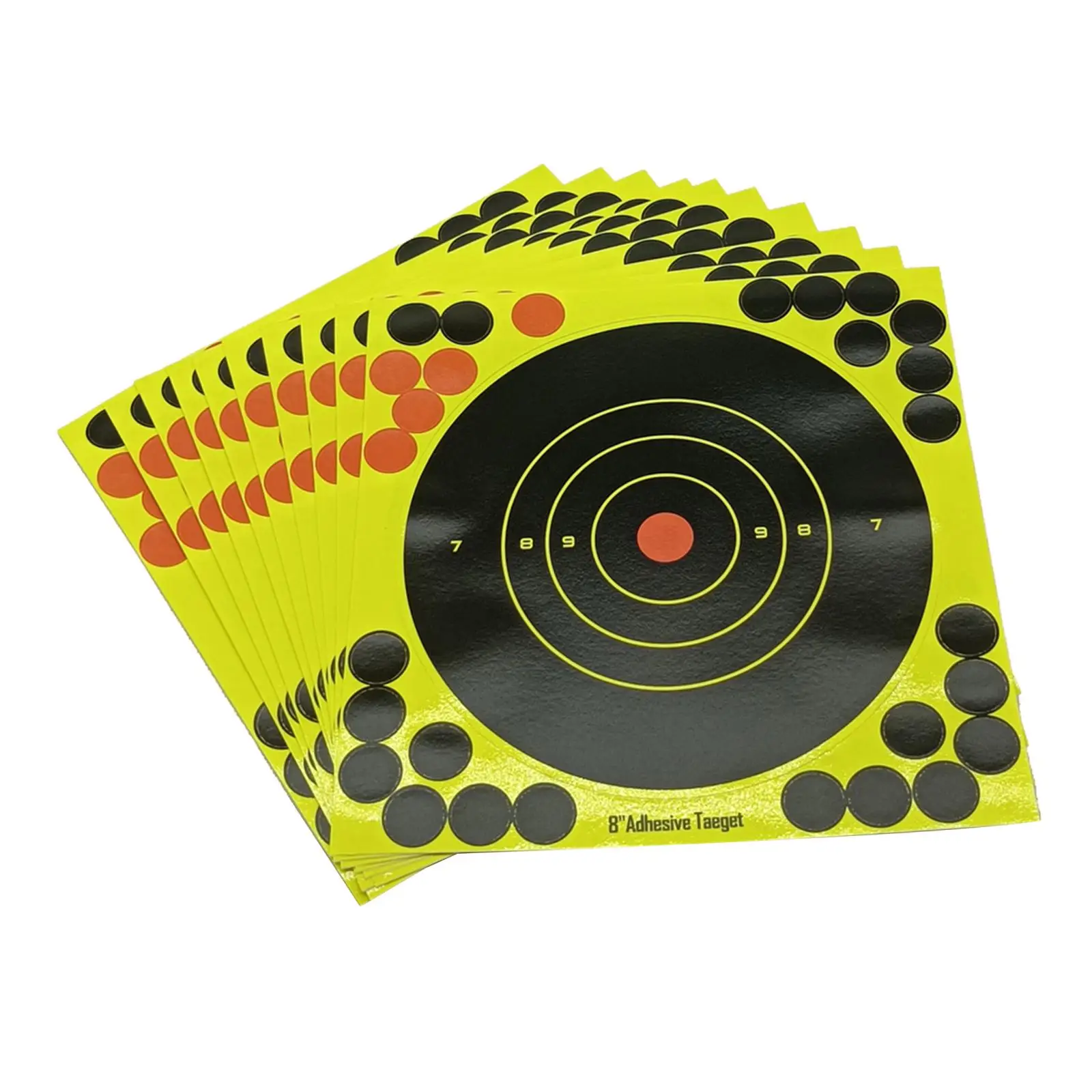 

10 Pcs Reactive Targets 8" Visual Feedback Self Adhesive Paper Target Stickers, 20 cm