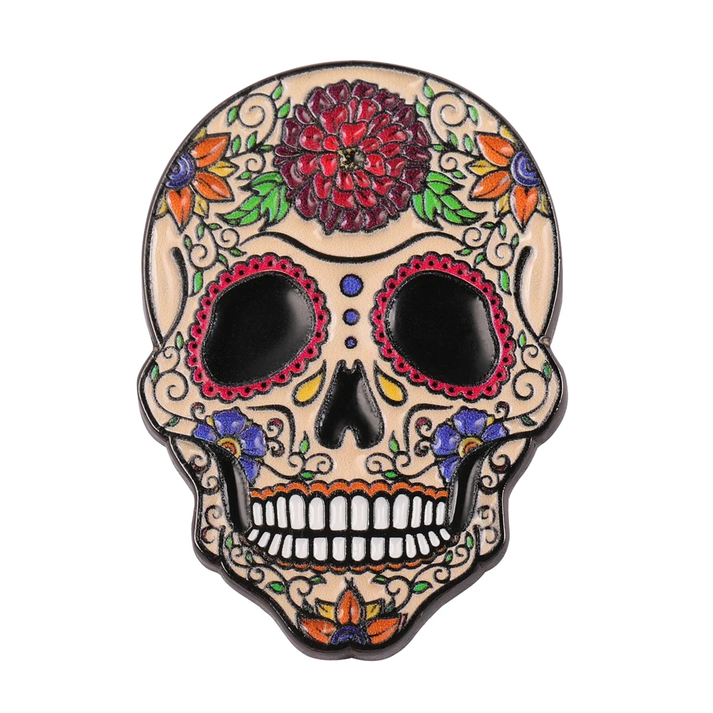 Skull Golf Ball Marker with Magnetic Golf Hat Clip