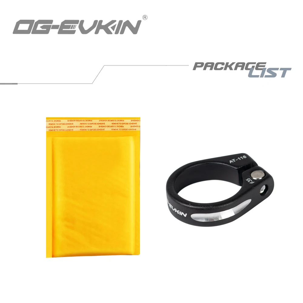 OG-EVKIN SC-002 Seat Tube Clamp 31.8/35mm Ultralight Alloy Aluminum Seat Post For Road MTB Bike Parts For Carbon Frame Cycling