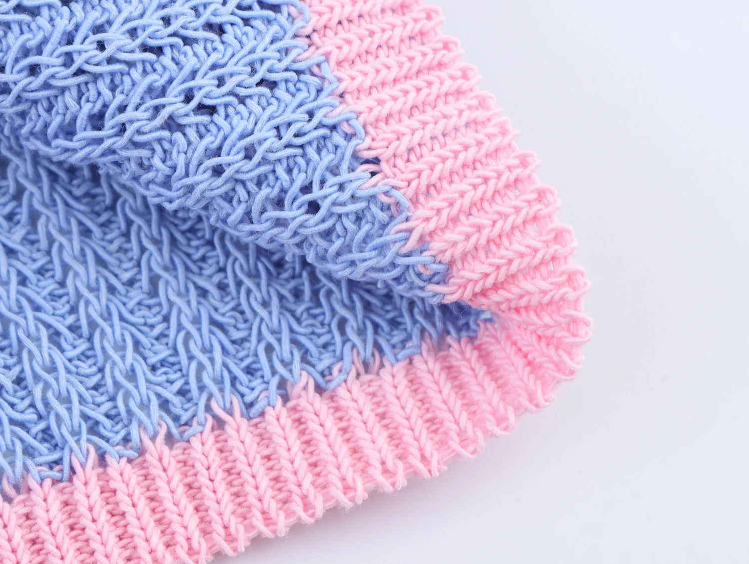 Dave&Di 2025 Sommer Nordic Minimalist Rosa Blau Kontrastierende Gestrickte Shorts Sommer Harem Bermuda Shorts Frauen